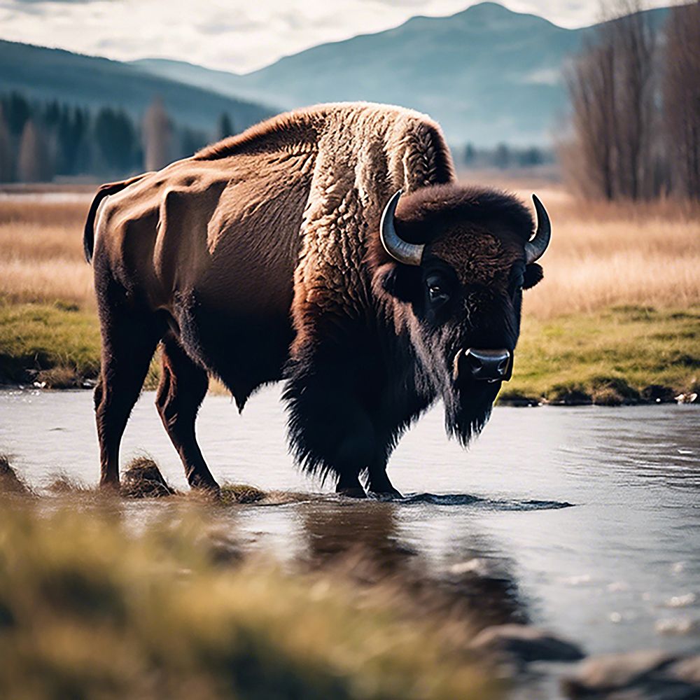 Buffalo art print by Amber Clarkson for $57.95 CAD