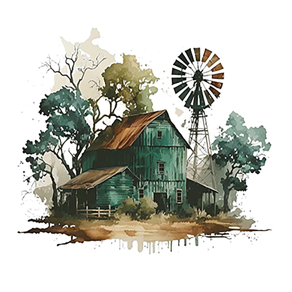 WIndmill art print by Amber Clarkson for $57.95 CAD