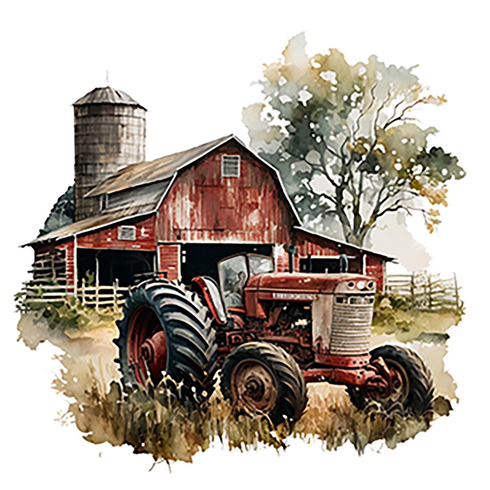 Old Red Barn II art print by Amber Clarkson for $57.95 CAD