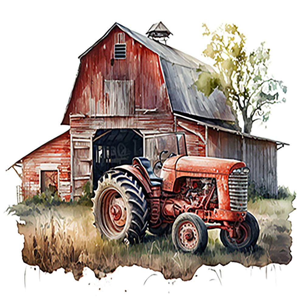 Tractor Days art print by Amber Clarkson for $57.95 CAD