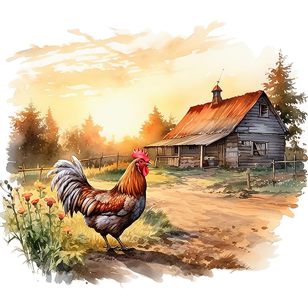 Rooster II art print by Amber Clarkson for $57.95 CAD