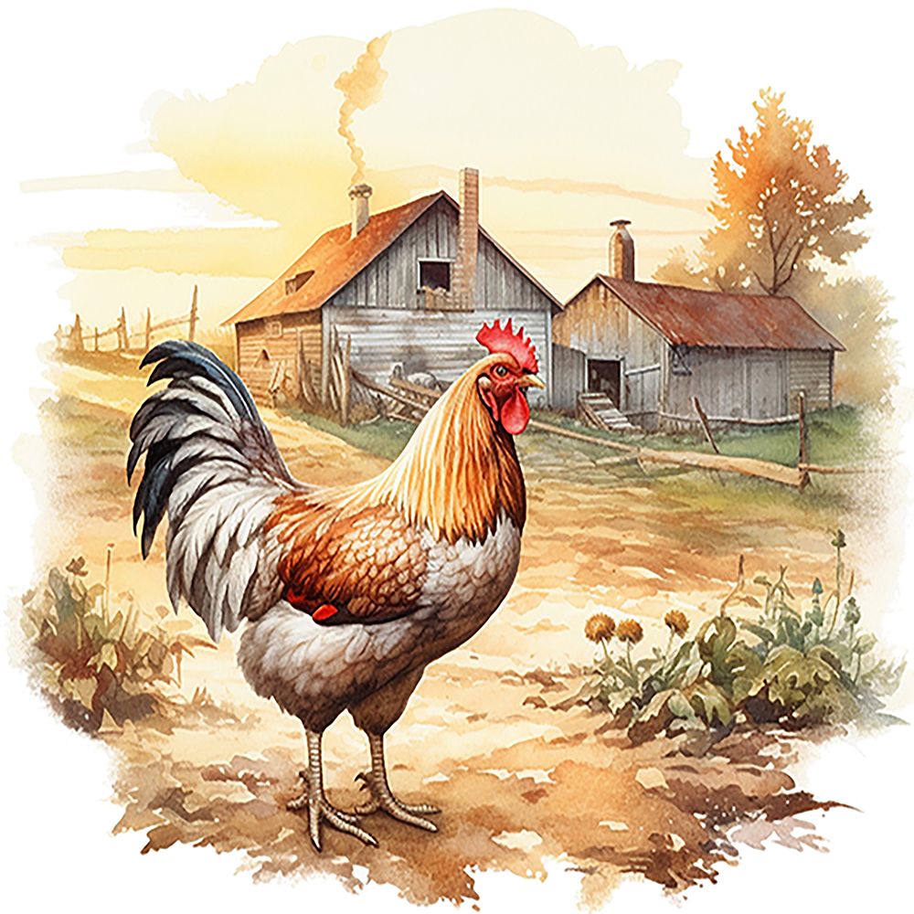 Rooster III art print by Amber Clarkson for $57.95 CAD