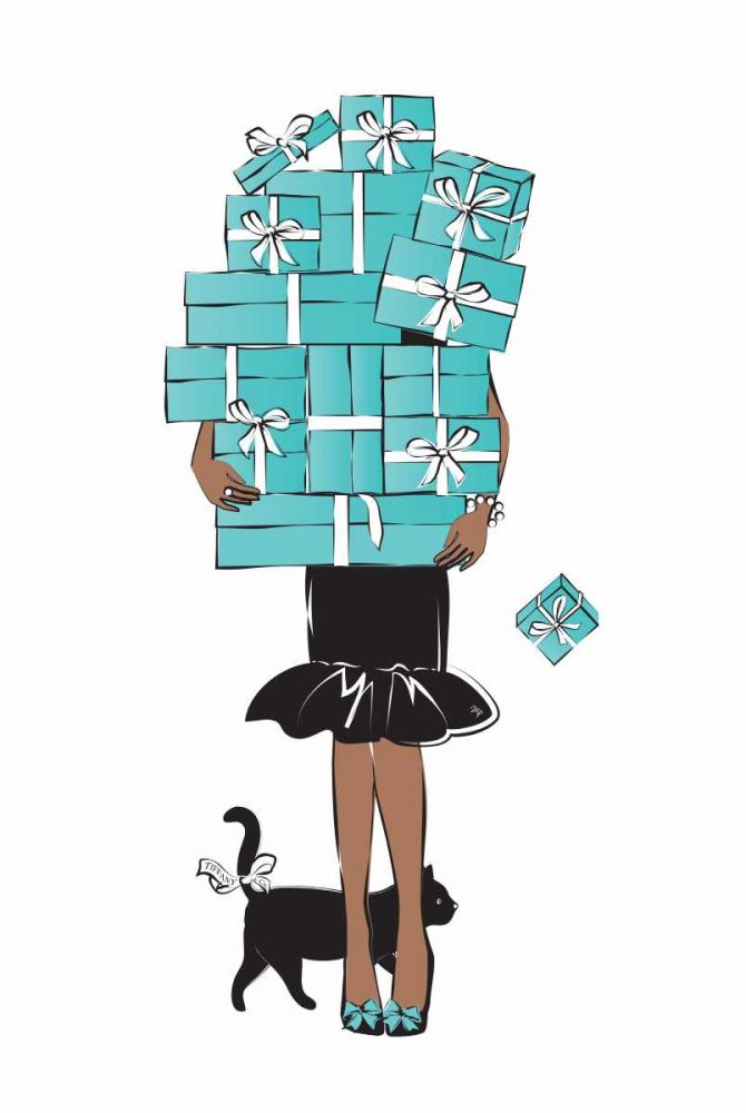 Shopping Girl II art print by Martina Pavlova for $57.95 CAD