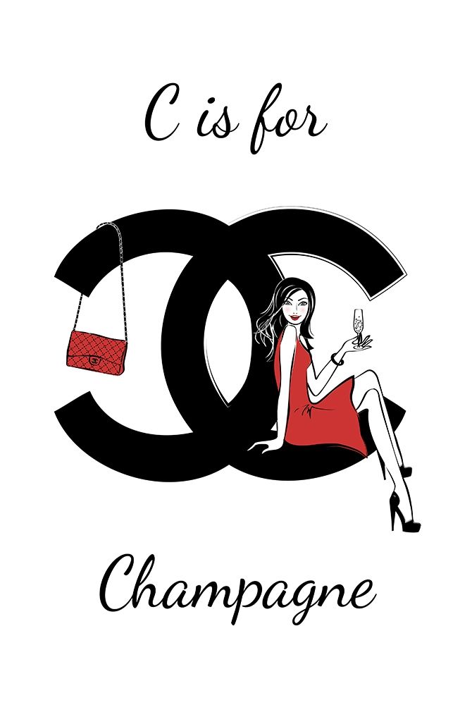 C is for Champagne art print by Martina Pavlova for $57.95 CAD