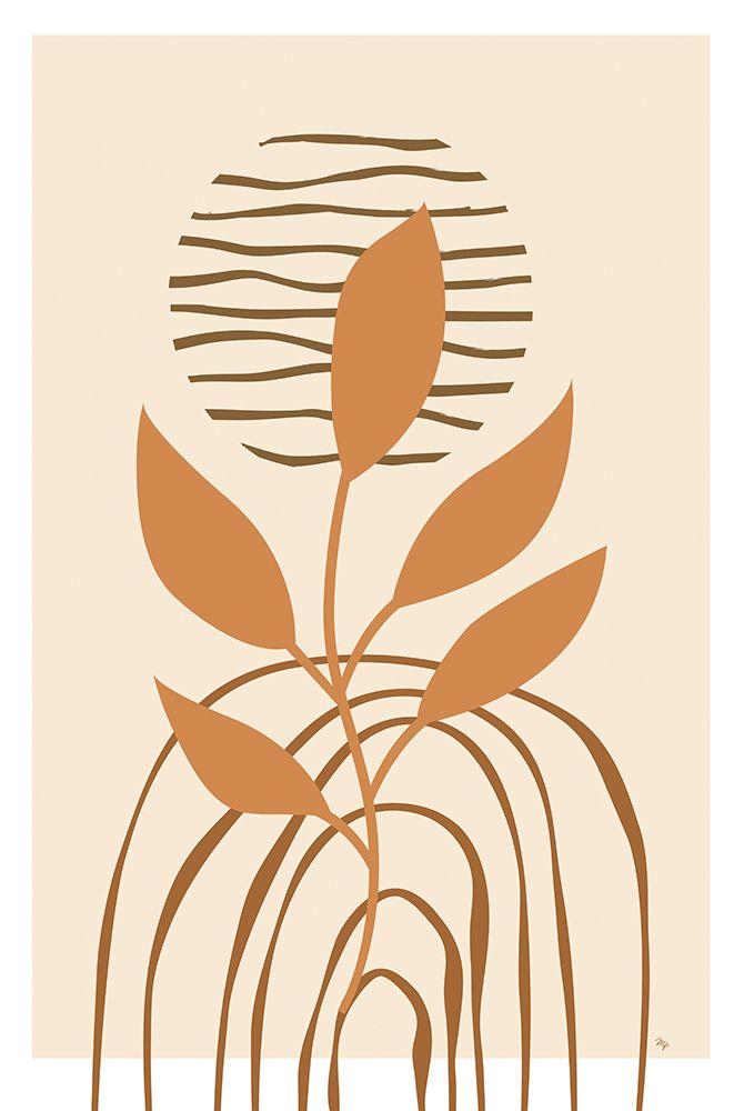 Beige Plant III art print by Martina Pavlova for $57.95 CAD