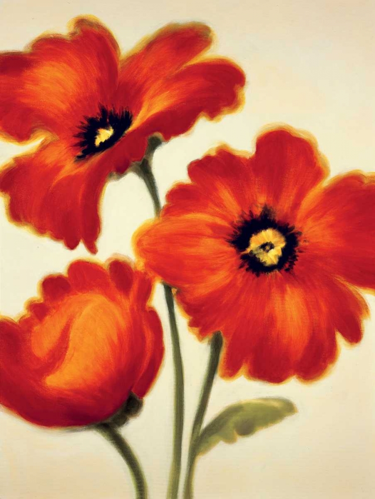 Orange Poppies art print by Paula Benson for $57.95 CAD