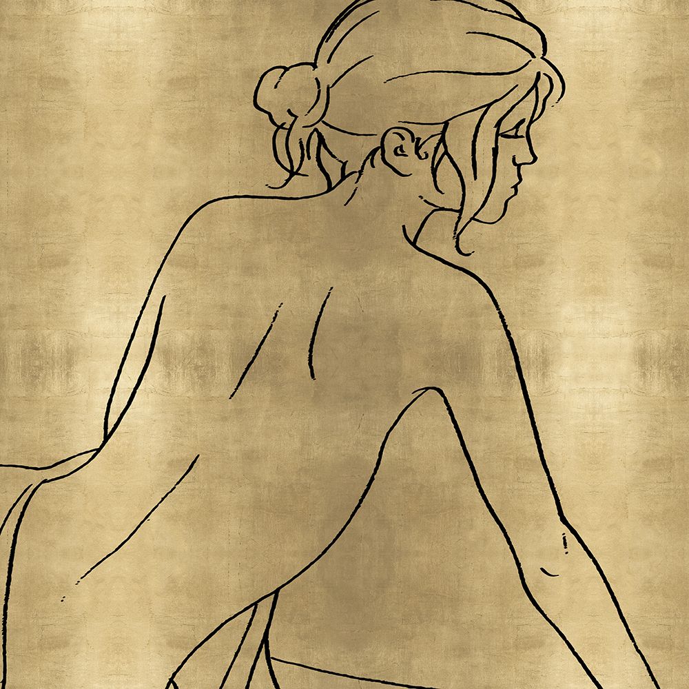 Female Figure Gold I art print by Madeline Blake for $57.95 CAD