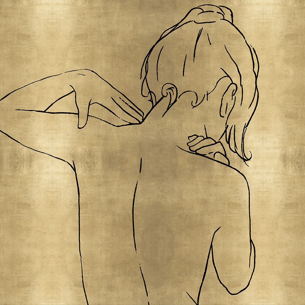 Female Figure Gold II art print by Madeline Blake for $57.95 CAD