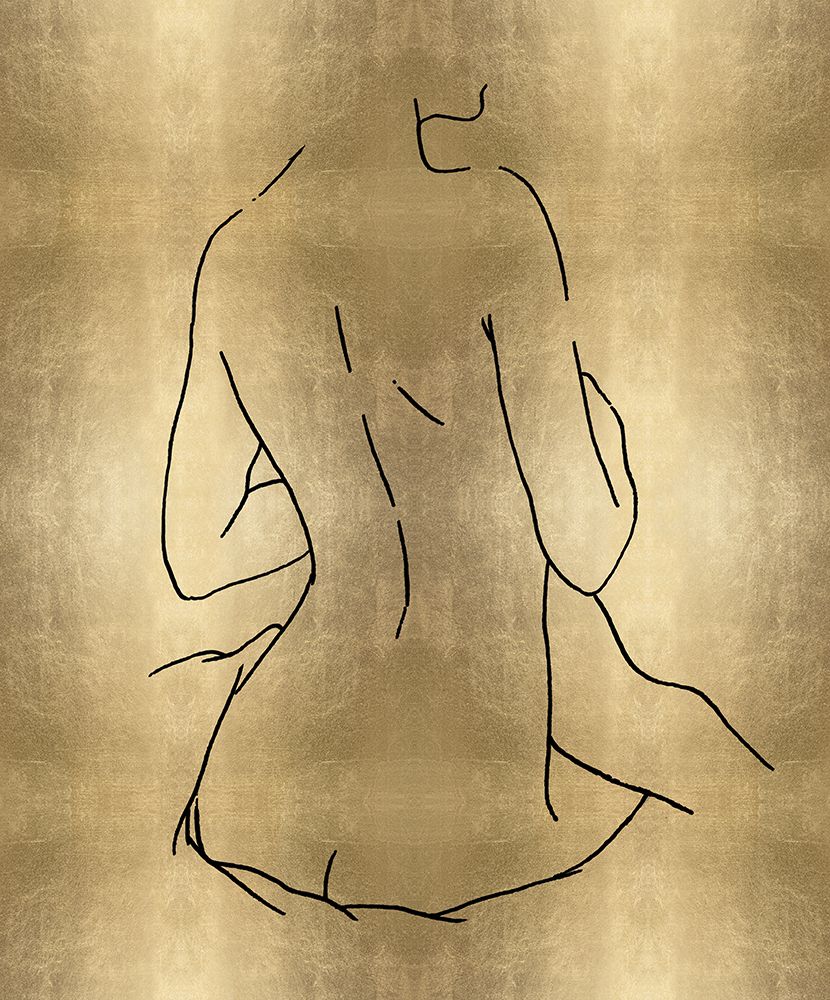 Female Figure Gold III art print by Madeline Blake for $57.95 CAD