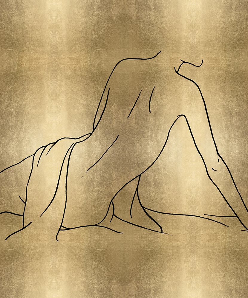 Female Figure Gold IV art print by Madeline Blake for $57.95 CAD