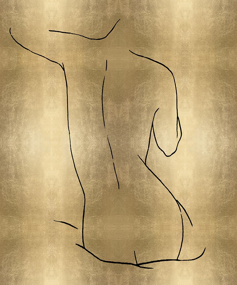 Female Figure Gold V art print by Madeline Blake for $57.95 CAD