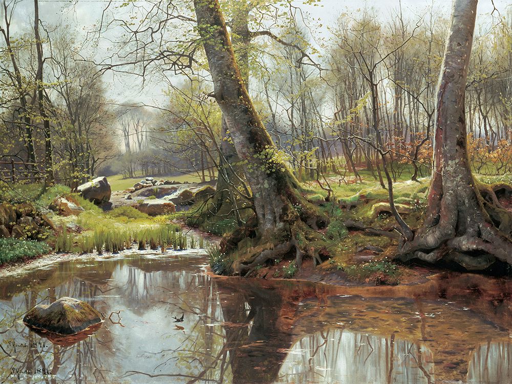 A Woodland Spring art print by Peder Monsted for $57.95 CAD