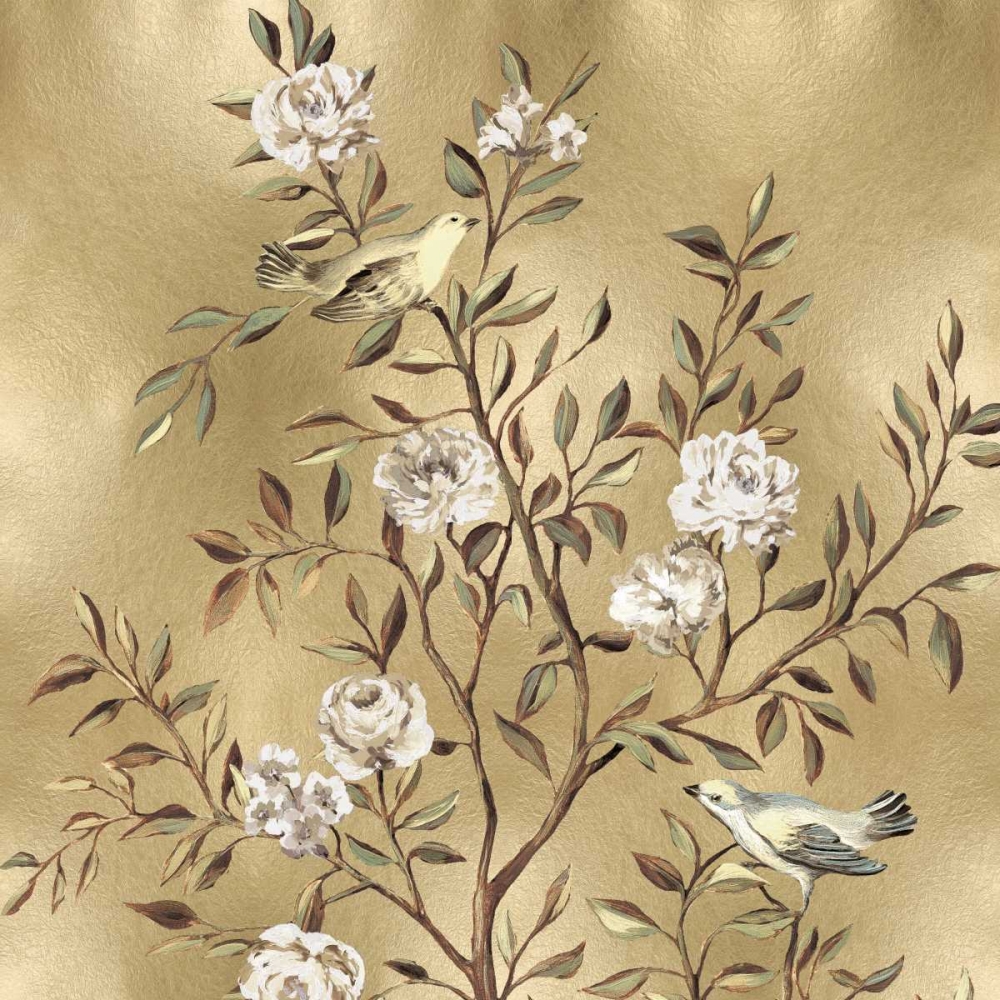 Chinoiserie in Gold I art print by Renee Campbell for $57.95 CAD