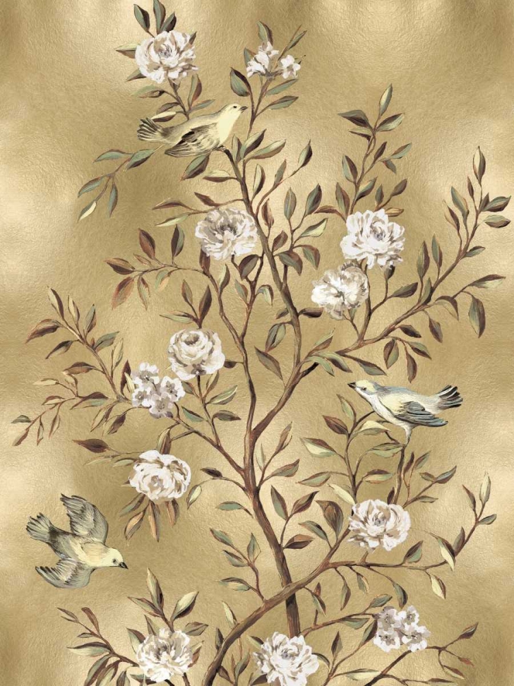 Chinoiserie in Gold III art print by Renee Campbell for $57.95 CAD
