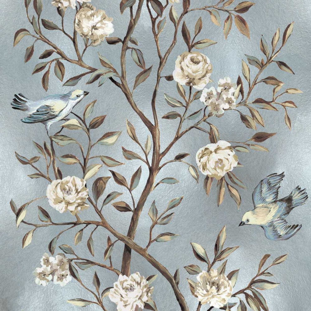 Chinoiserie in Silver II art print by Renee Campbell for $57.95 CAD