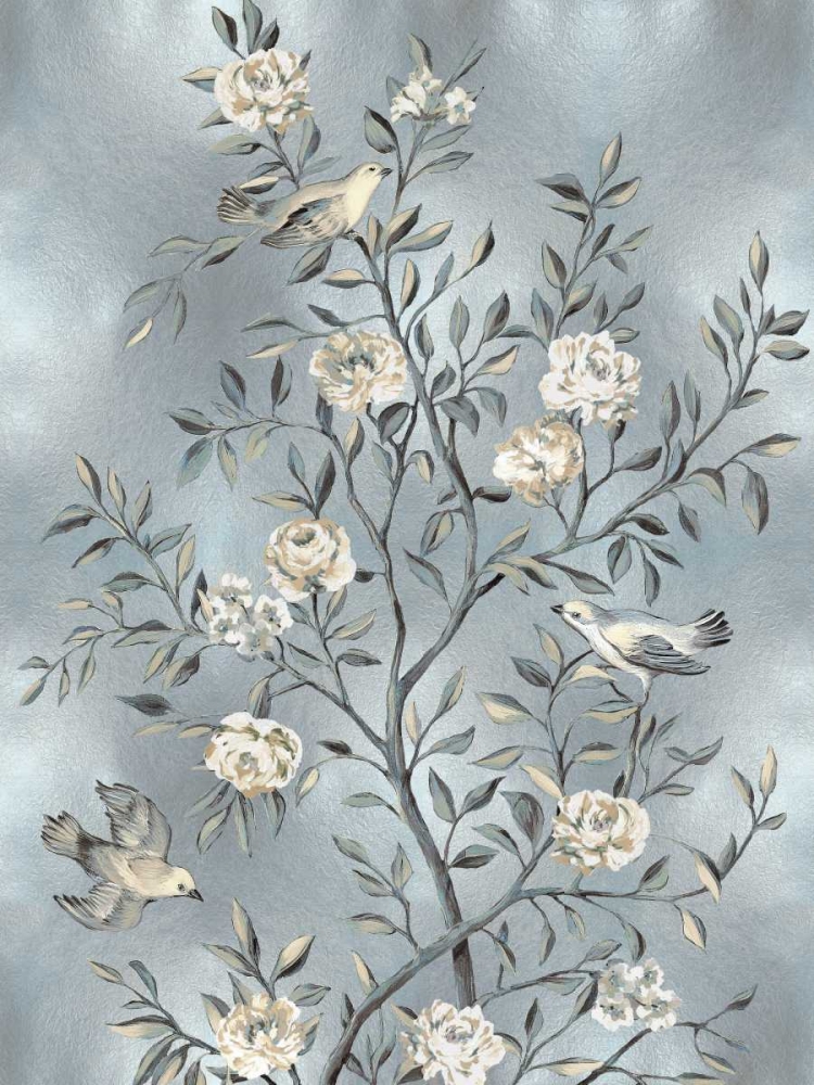 Chinoiserie in Silver III art print by Renee Campbell for $57.95 CAD