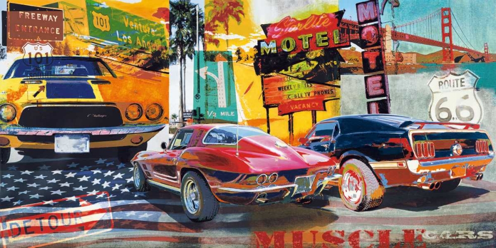 Muscle Cars art print by Ray Foster for $57.95 CAD