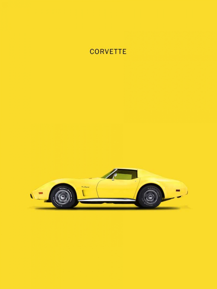 Chev Corvette Yellow art print by Mark Rogan for $57.95 CAD