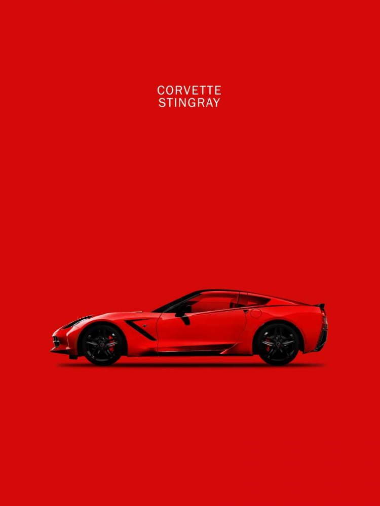 Chev Corvette-Stingray Red art print by Mark Rogan for $57.95 CAD