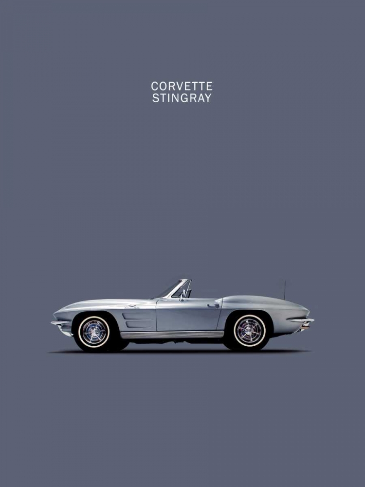 Corvette 1965 Grey art print by Mark Rogan for $57.95 CAD