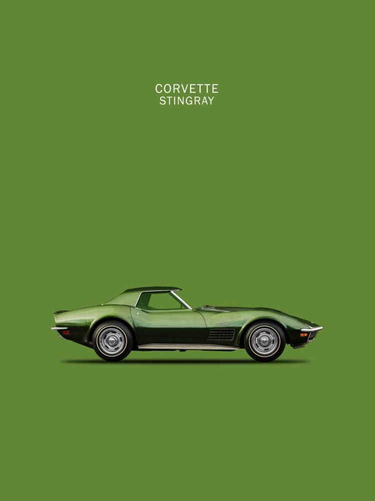 Corvette Stingray 1970 Green art print by Mark Rogan for $57.95 CAD