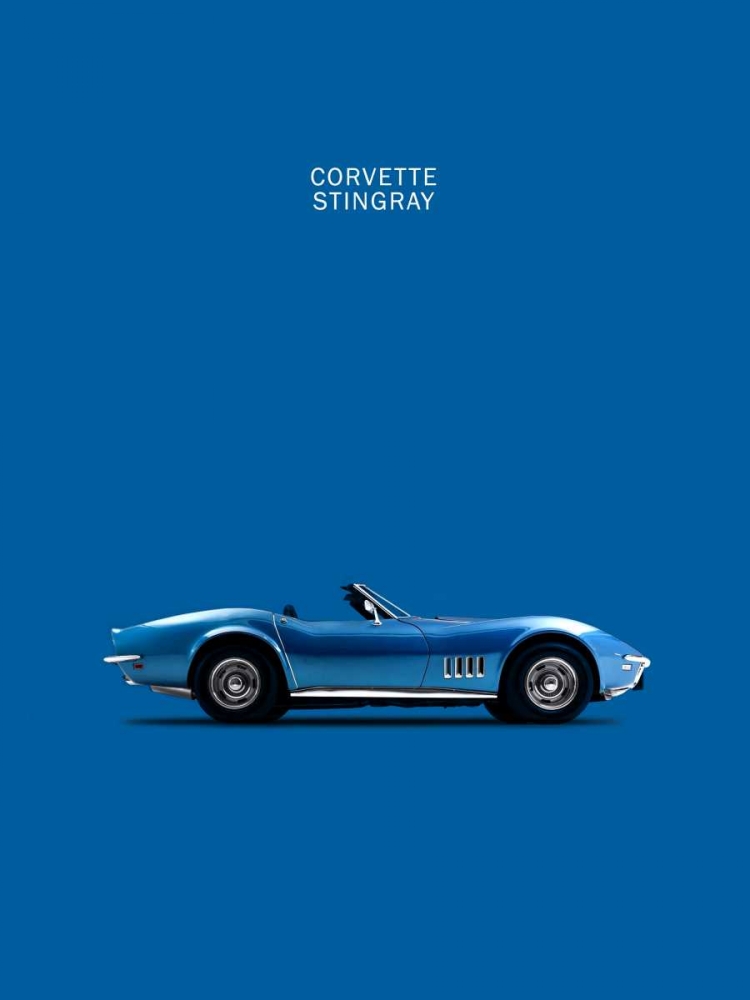 Corvette Stingray Blue art print by Mark Rogan for $57.95 CAD