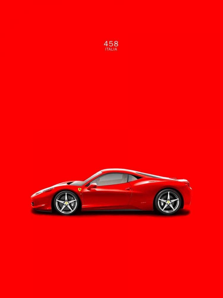Ferrari 458 Italia Red art print by Mark Rogan for $57.95 CAD