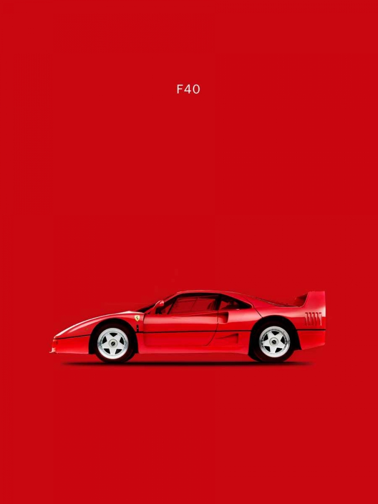 Ferrari F40 art print by Mark Rogan for $57.95 CAD