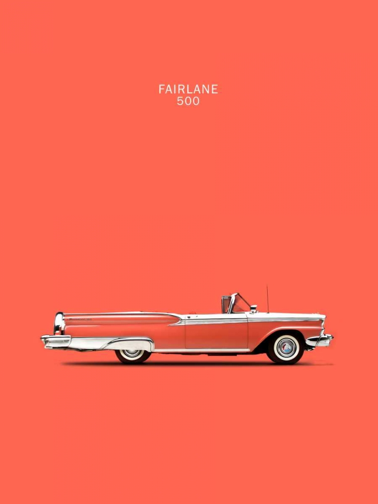 Ford Fairlane 500 1959 art print by Mark Rogan for $57.95 CAD