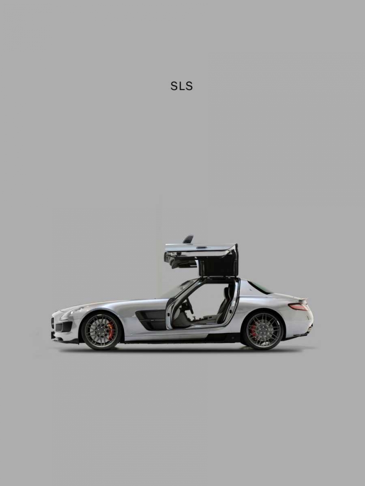 Mercedes SLS Grey art print by Mark Rogan for $57.95 CAD