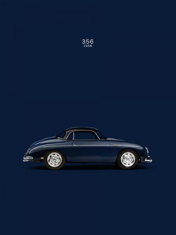 Porsche 356 1958 Blue art print by Mark Rogan for $57.95 CAD