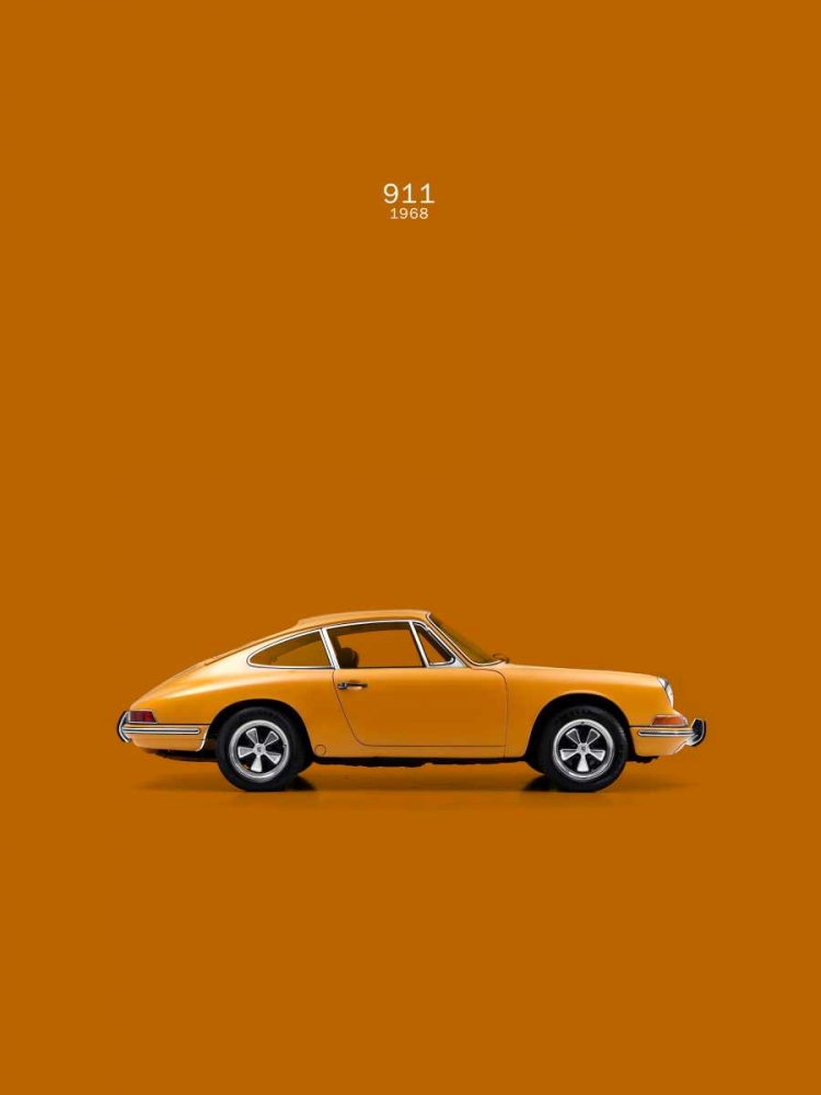 Porsche 911 1968 Orange art print by Mark Rogan for $57.95 CAD