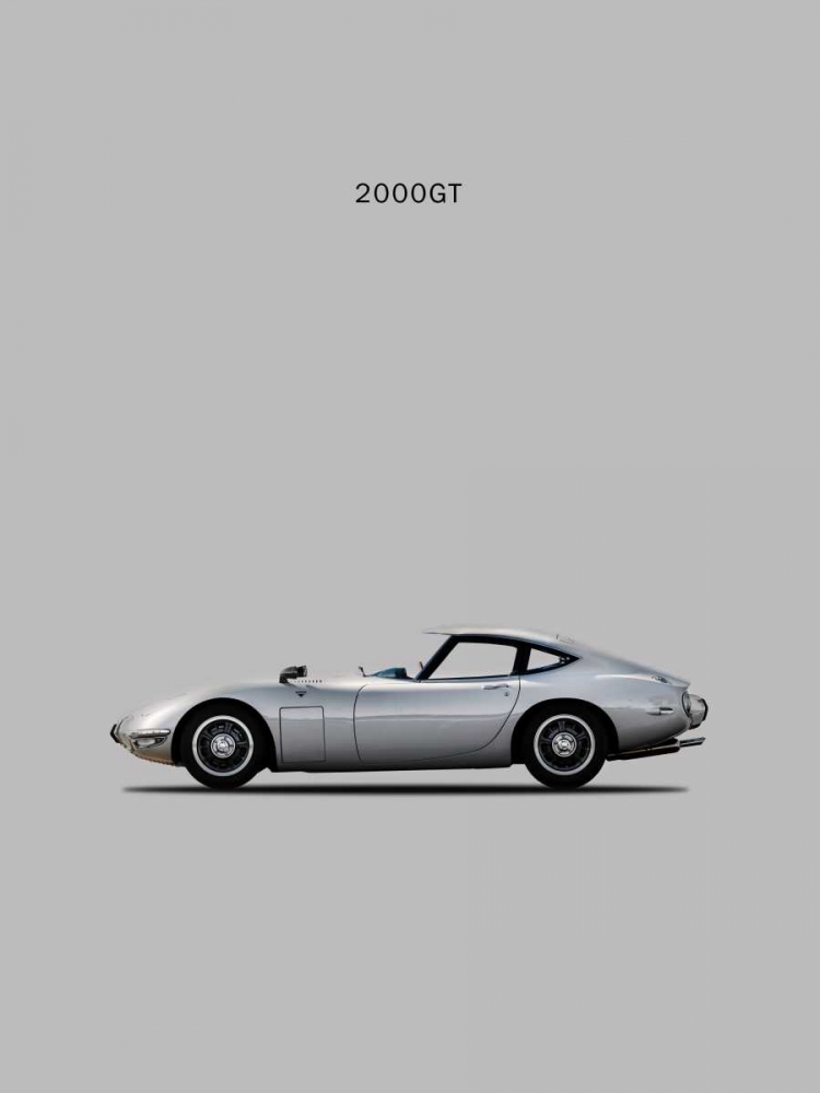 Toyotta 2000GT Grey art print by Mark Rogan for $57.95 CAD