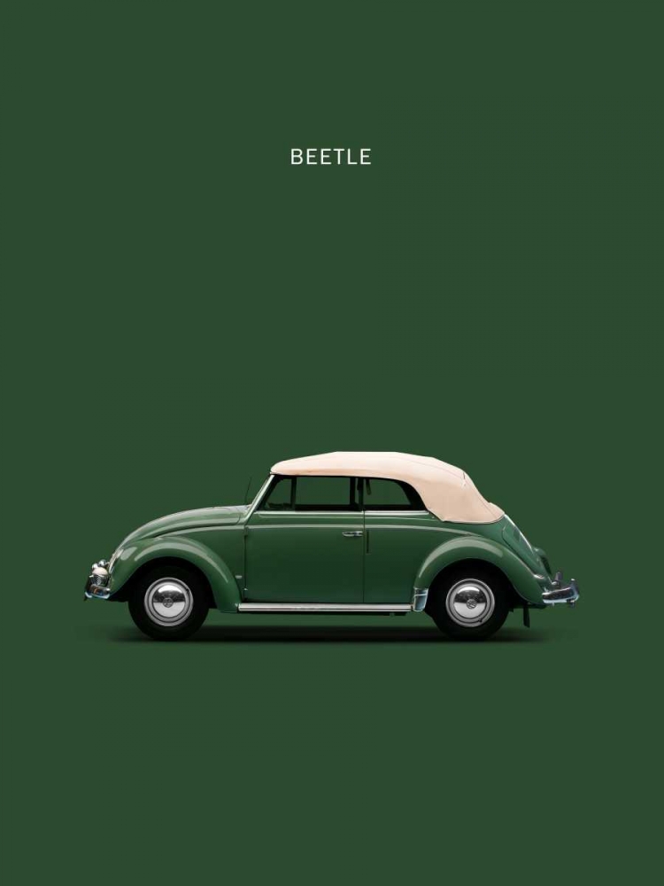 VW Beetle Green 53 art print by Mark Rogan for $57.95 CAD