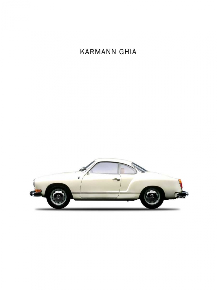VW Karmann Ghia 1970 White art print by Mark Rogan for $57.95 CAD