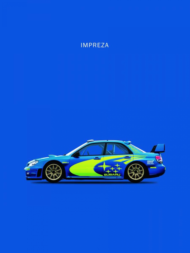 Subaru Impreza art print by Mark Rogan for $57.95 CAD
