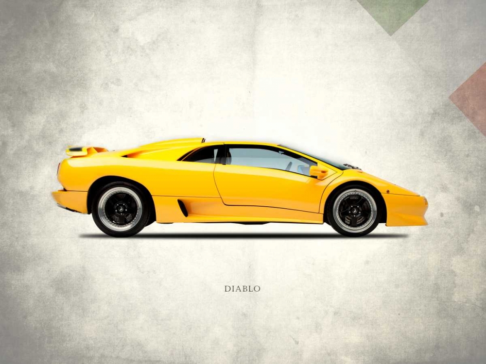 Lamborghini Diablo 1988 art print by Mark Rogan for $57.95 CAD