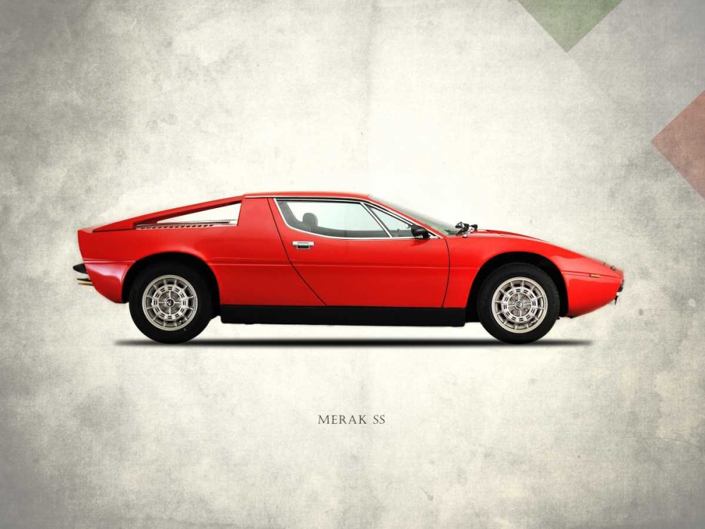 Maserati Merak-SS 1975 art print by Mark Rogan for $57.95 CAD