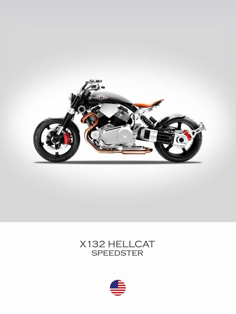 Confederate X132 Hellcat Speed art print by Mark Rogan for $57.95 CAD