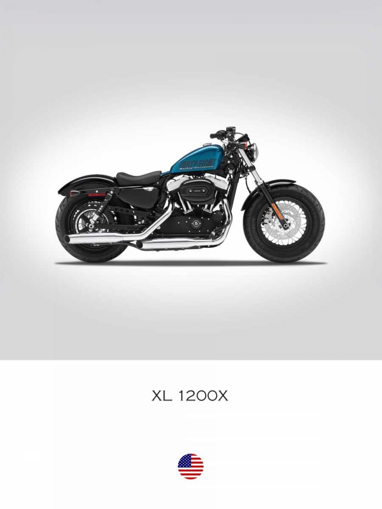 Harley Davidson XL 1200X Forty art print by Mark Rogan for $57.95 CAD