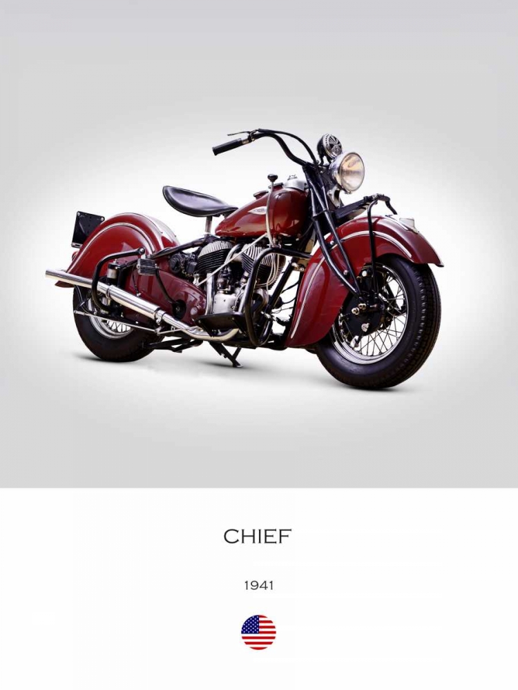 Indian Chief 1941 art print by Mark Rogan for $57.95 CAD