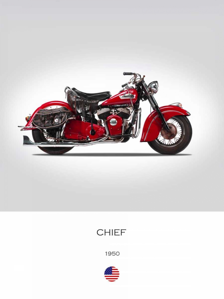 Indian Chief 1950 art print by Mark Rogan for $57.95 CAD