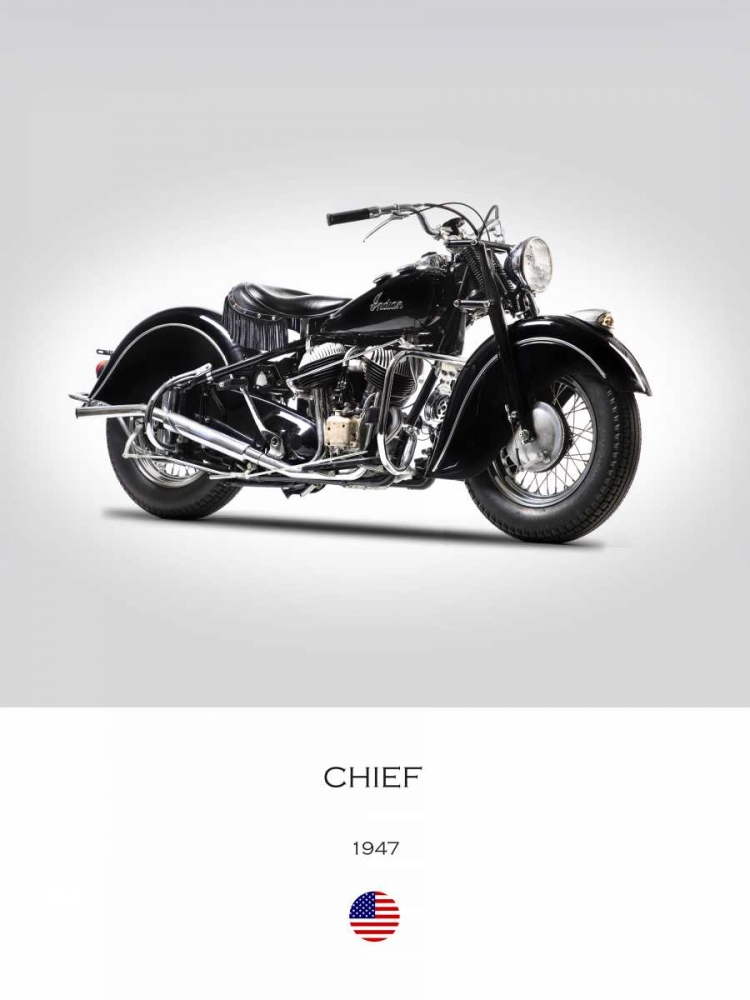 Indian Chief Type 347 1947 art print by Mark Rogan for $57.95 CAD