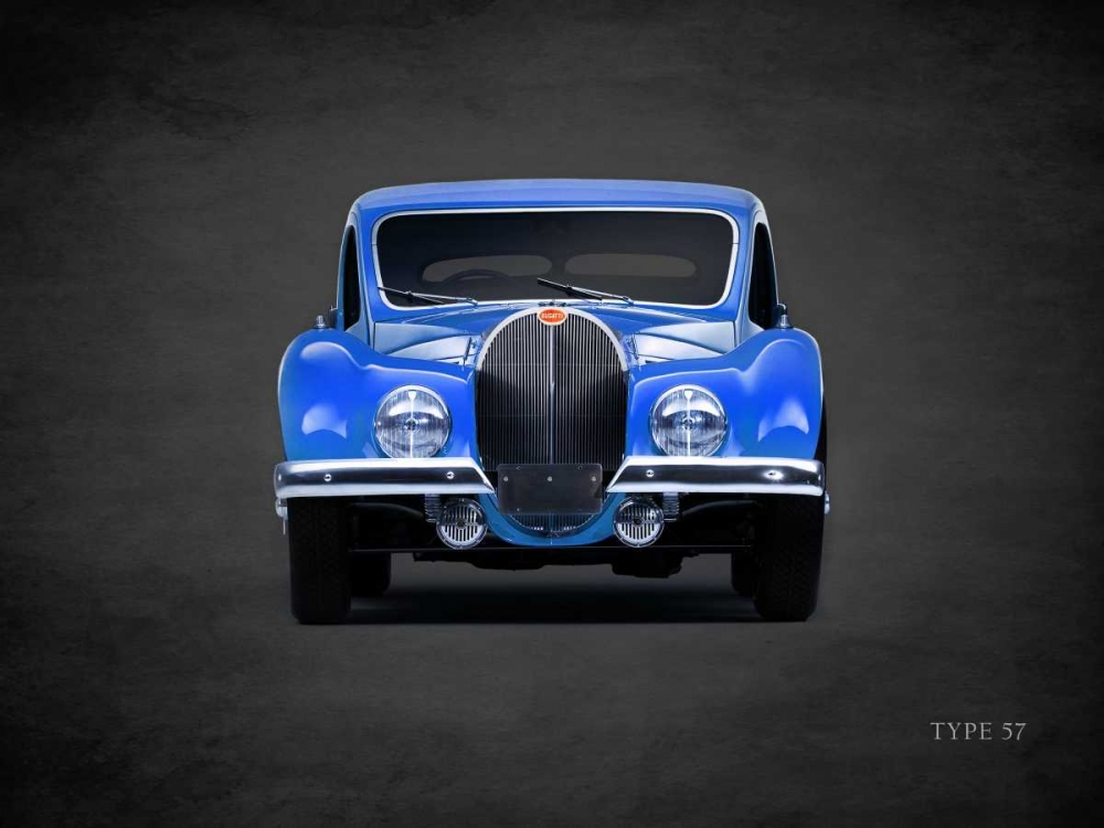 Bugatti Type-57 1936 art print by Mark Rogan for $57.95 CAD