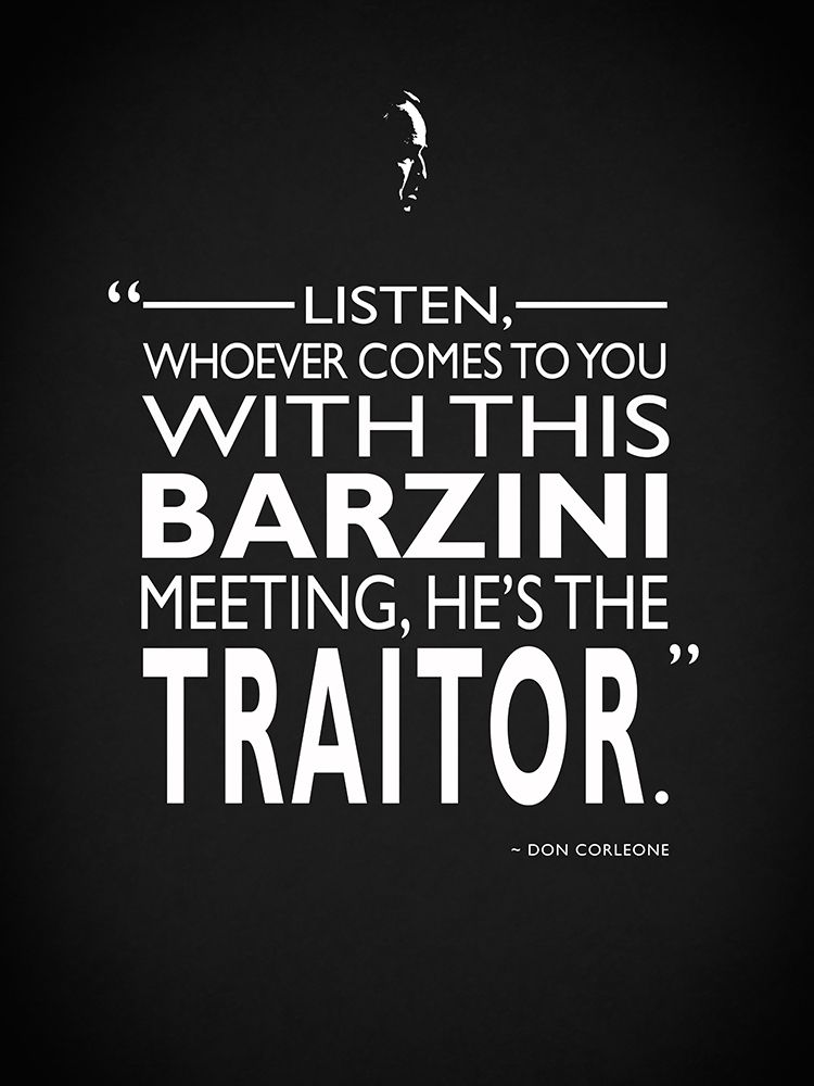 Godfather Barzini Traitor art print by Mark Rogan for $57.95 CAD