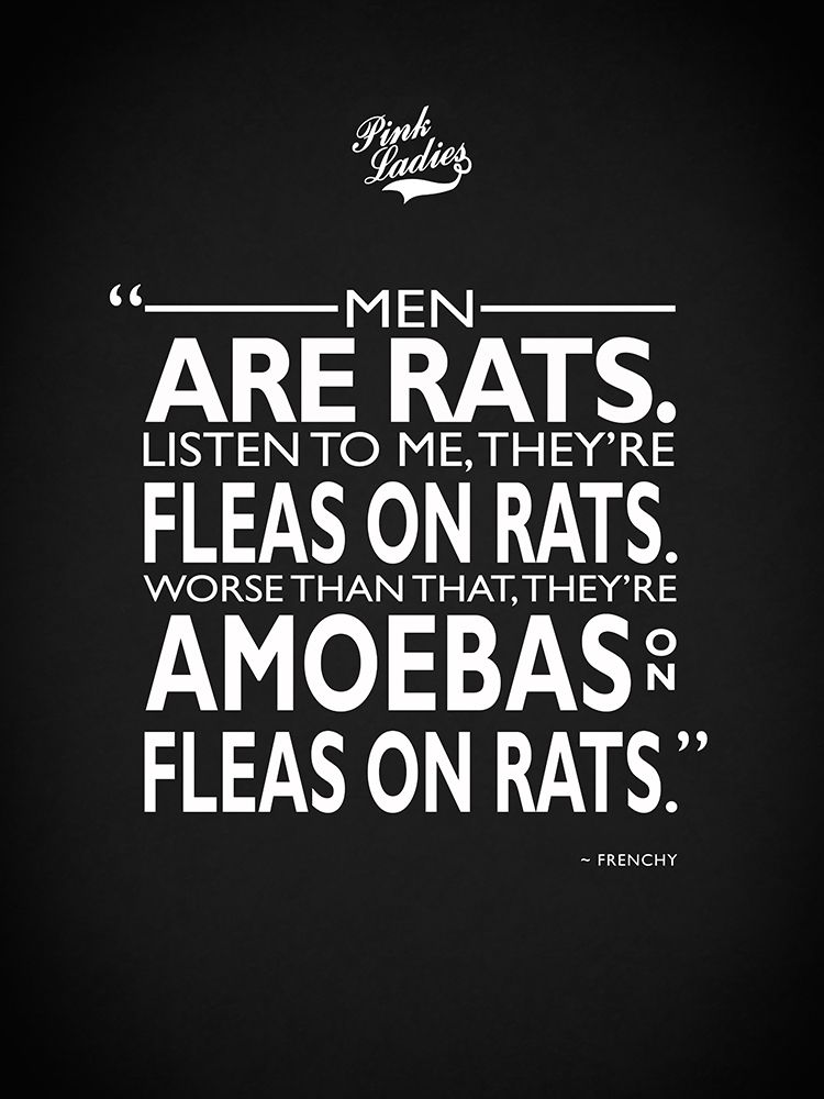 Grease Men Are Rats art print by Mark Rogan for $57.95 CAD