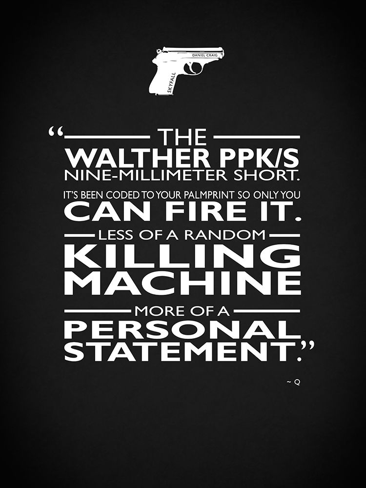 James Bond Personal Statement art print by Mark Rogan for $57.95 CAD