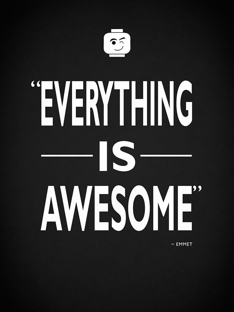 Lego EverythingIs Awesome art print by Mark Rogan for $57.95 CAD