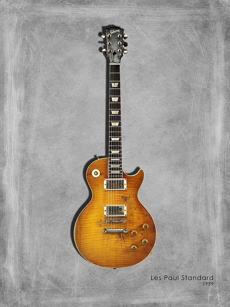 Gibson Les Paul Standard 1959 art print by Mark Rogan for $57.95 CAD