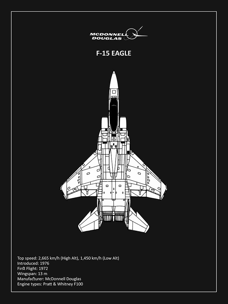 BP F15 Eagle Black  art print by Mark Rogan for $57.95 CAD